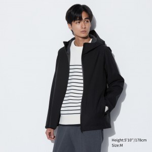 UNIQLO Blocktech 3d Cut Parka Siyah | 249-BGSWTQ
