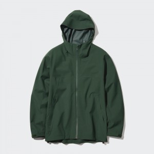 UNIQLO Blocktech 3d Cut Parka Zeytin Yeşili | 507-KCFTRN
