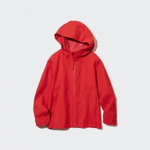 UNIQLO Blocktech Hooded Parka Water Repellent Kırmızı | 129-CQHFGD