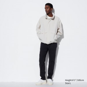 UNIQLO Ezy Ultra Stretch Jeans Siyah | 263-PDUHLJ