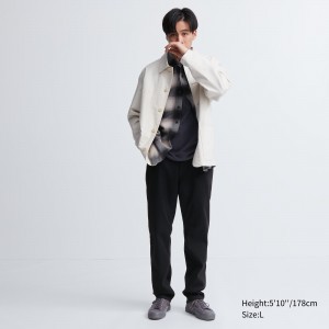 UNIQLO Ezy Ultra Stretch Soft Jeans Siyah | 413-KCFNST