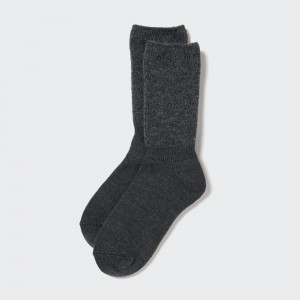 UNIQLO Heattech Soufflé Yarn Thermal Socks Koyu | 817-ZOMYQA