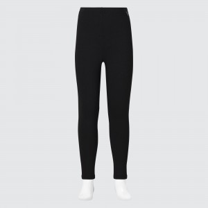 UNIQLO Heattech Ultra Warm Thermal Leggings Siyah | 926-YNKQZV