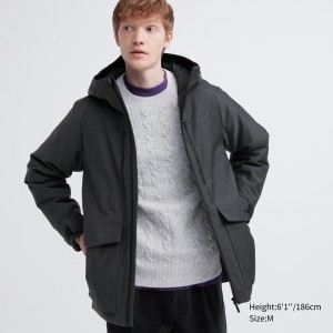 UNIQLO Hybrid Down 3d Cut Parka Koyu | 510-WKMFRP