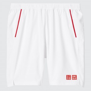 UNIQLO Kei Nishikori London 2022 Dry Shorts Beyaz | 023-RCHQMJ