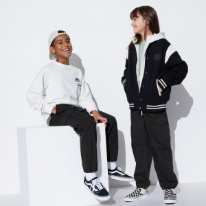 UNIQLO Parachute Cargo Trousers Siyah | 368-CEHAXF