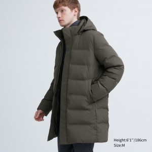 UNIQLO Seamless Down Coat Zeytin Yeşili | 207-JYASMR