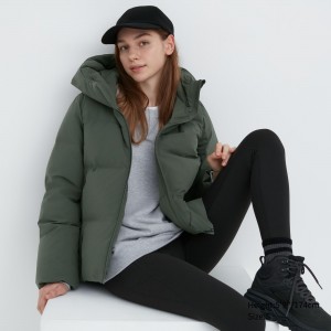 UNIQLO Seamless Down Parka Zeytin Yeşili | 237-JWVRHE