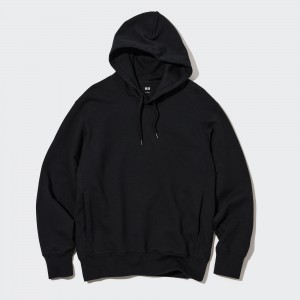 UNIQLO Sweat Pullover Hoodie Siyah | 263-SJUMDY
