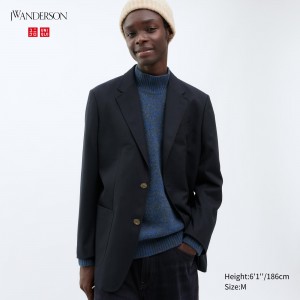 UNIQLO Tailored Jacket Lacivert | 902-AOGNLU