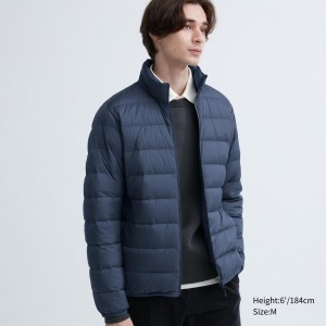 UNIQLO Ultra Light Down 3d Cut Quilted Jacket Mavi | 074-ADCHTP