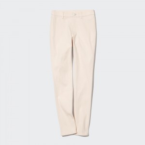 UNIQLO Ultra Stretch Leggings Trousers Long Beyaz | 049-TGZNBC