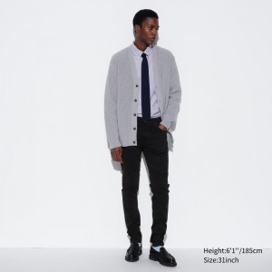 UNIQLO Ultra Stretch Skinny Fit Jeans Siyah | 453-HCZMYW