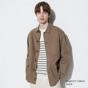 UNIQLO Utility Jacket Kahverengi | 052-FZIOET