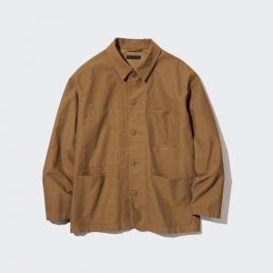 UNIQLO Utility Jacket Kahverengi | 509-XPZLSV