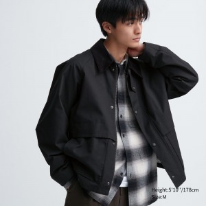 UNIQLO Utility Short Blouson Jacket Siyah | 214-AYUSRK