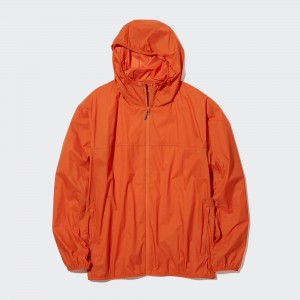 UNIQLO Uv Protection 3d Cut Pocketable Parka Turuncu | 395-BUCZIR