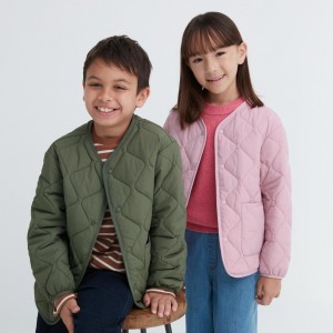 UNIQLO Warm Padded Washable Jacket Water Repellent Zeytin Yeşili | 982-SGZBDC